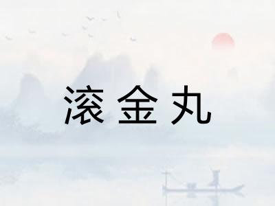 滚金丸