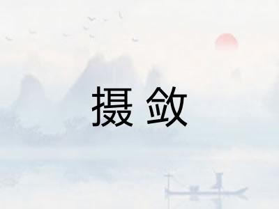 摄敛