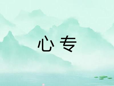 心专