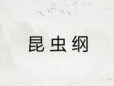 昆虫纲