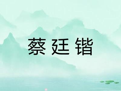 蔡廷锴