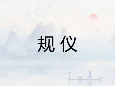 规仪