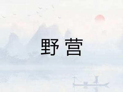 野营