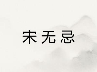 宋无忌