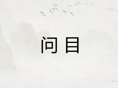问目