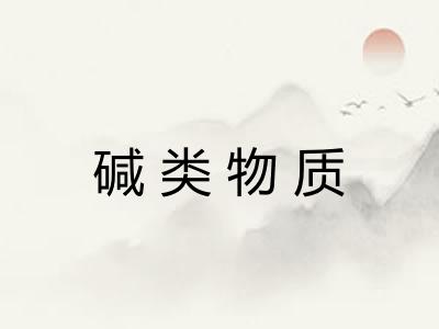 碱类物质