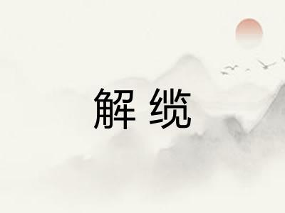 解缆