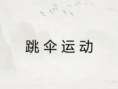 跳伞运动