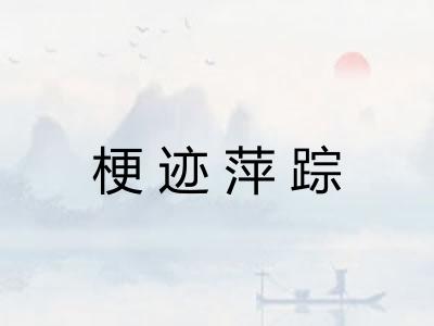 梗迹萍踪