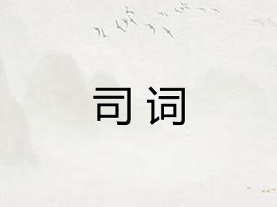 司词