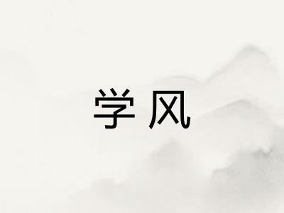 学风