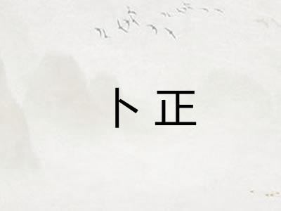 卜正