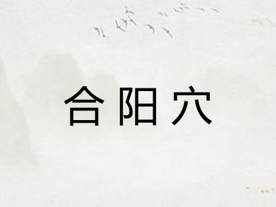 合阳穴