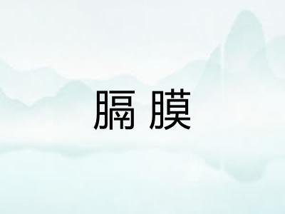 膈膜