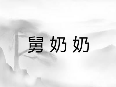 舅奶奶