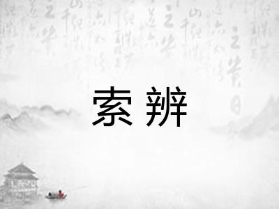 索辨
