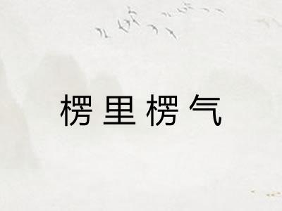 楞里楞气