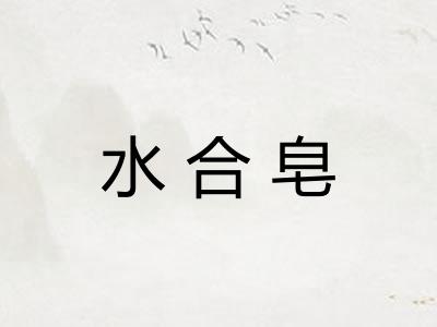 水合皂