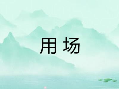 用场