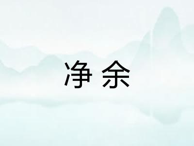 净余
