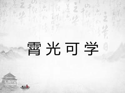 霄光可学