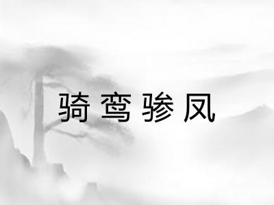 骑鸾骖凤