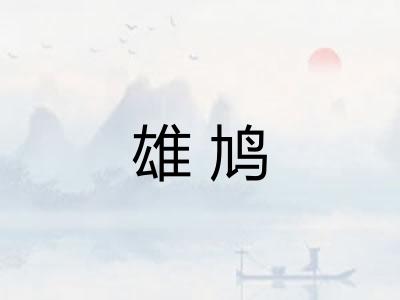 雄鸠