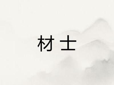 材士