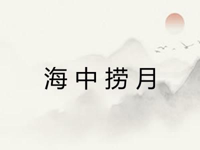 海中捞月