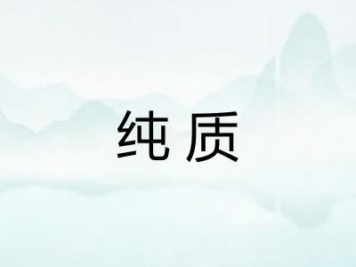 纯质