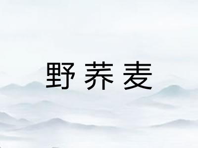 野荞麦