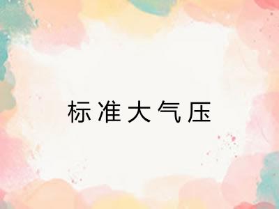 标准大气压