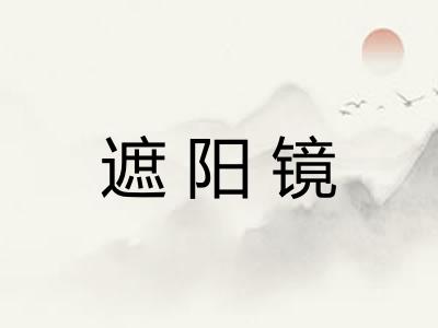 遮阳镜