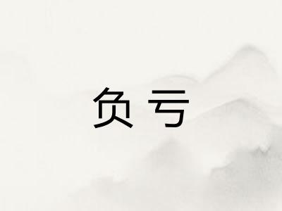 负亏