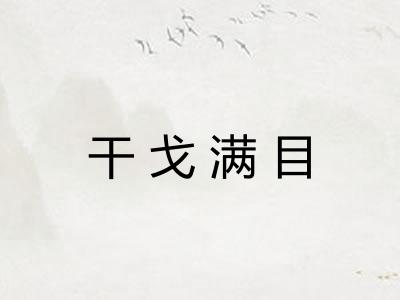 干戈满目