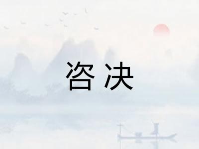 咨决