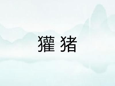 獾猪