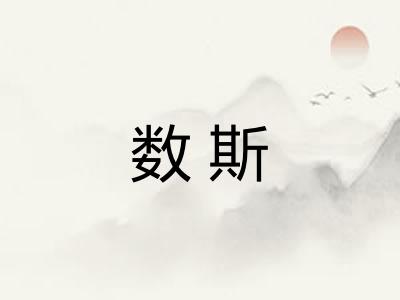 数斯