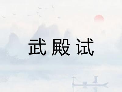 武殿试