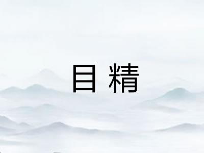 目精