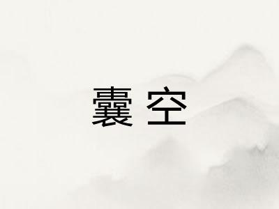 囊空