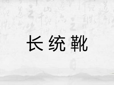 长统靴