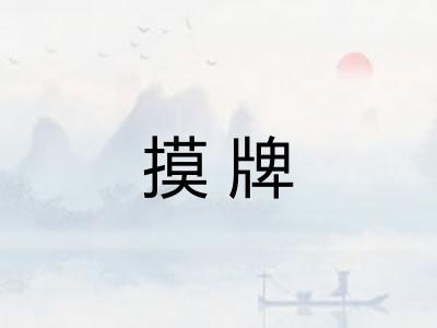 摸牌
