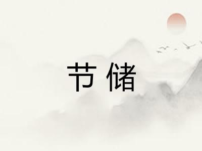 节储