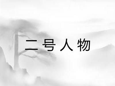 二号人物