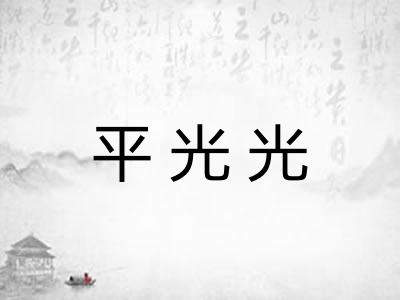 平光光