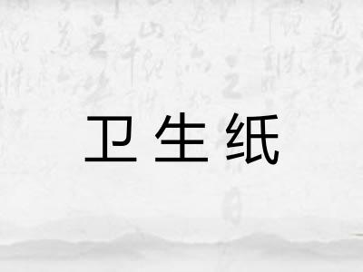 卫生纸