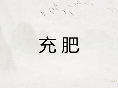 充肥