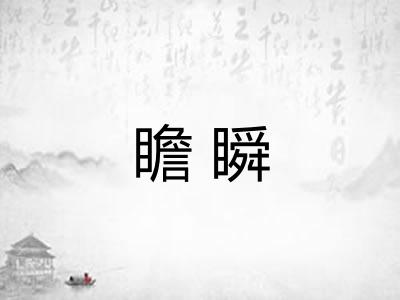 瞻瞬