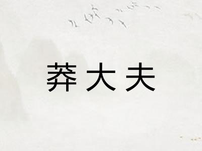 莽大夫